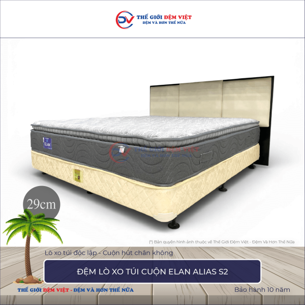 Đệm lò xo túi cuộn Elan Alias S2